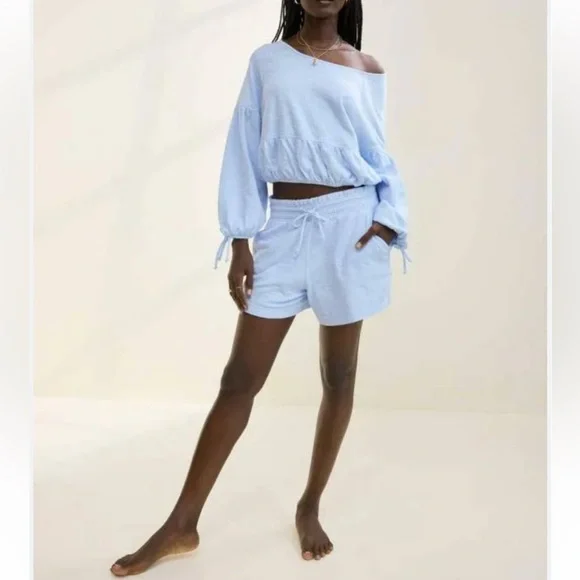 Aerie Endless Summer Shorts Blue, size S, like new! - Picture 1 of 4